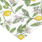 レモンの枝と白い果実 ショートテーブルランナー (コーナー)