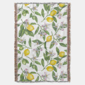 レモンの枝と白い果実 スローブランケット (正面縦)