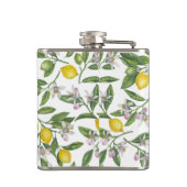 レモンの枝と白い果実 フラスク (裏面)