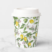 レモンの枝と花と果実 紙コップ (裏面)