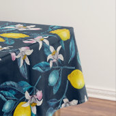 レモンの枝と花と青の果実 テーブルクロス (インサイチュ)