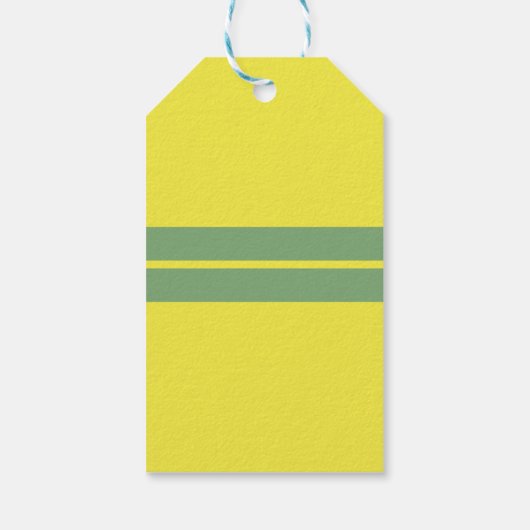 レモンの枝と茶のブライダルシャワーありがとう ギフトタグ (裏面)