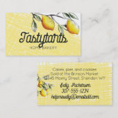 レモンの枝料理ベーキングケータリングビジネスc... 名刺 (正面/裏面)