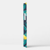 レモンの枝：青い装飾継ぎ目 Case-Mate iPhoneケース (裏面 / 右)