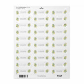 レモンの柑橘類の招待 ラベル (フルシート)