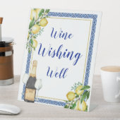 レモンの植物性ブルータイルワインが良く願う 台座サイン (インサイチュ)