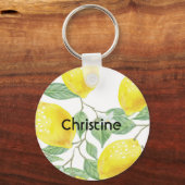 レモンの白い名前 キーホルダー (正面)