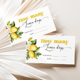レモンの粒の数 エンクロージャーカード