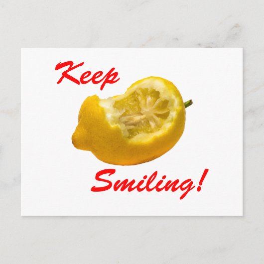 レモンの組み合保わせ笑顔！ ポストカード (正面)