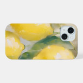 レモンの絵画 iPhone 15ケース (裏面横)