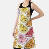 レモンの継ぎ目のない模様。citの夏背景 エプロン (インサイチュ)