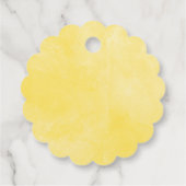 レモンの緑の赤ちゃんシャワー フェイバータグ (裏面)