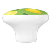 レモンの背景パターン セラミックノブ (側面)