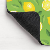 レモンの背景パターン マウスパッド (コーナー)