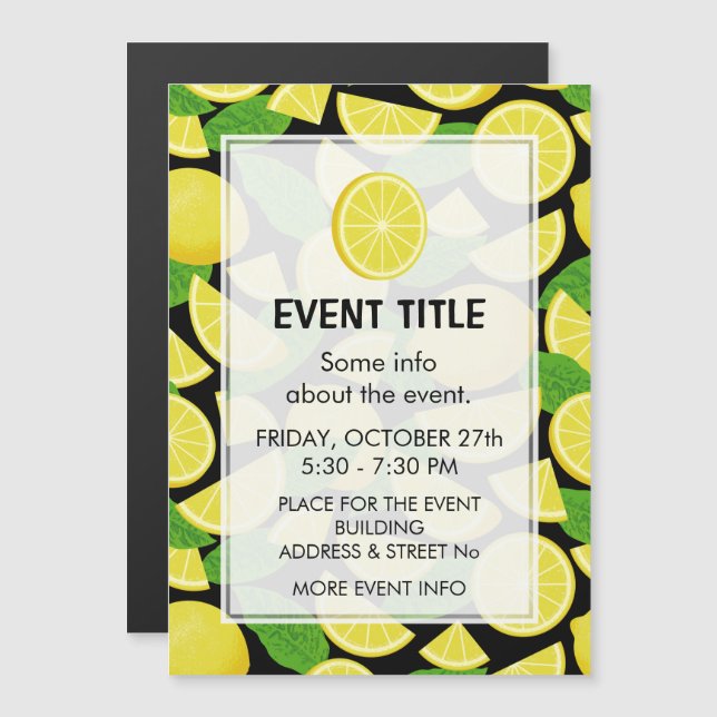 レモンの背景 (正面/裏面)