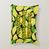 レモンの背景 アクセントクッション (裏面(縦))