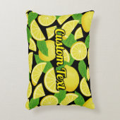 レモンの背景 アクセントクッション (正面(垂直))