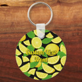 レモンの背景 キーホルダー (正面)
