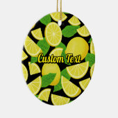 レモンの背景 セラミックオーナメント (右)