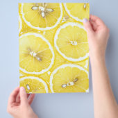 レモンの背景 チラシ (手)