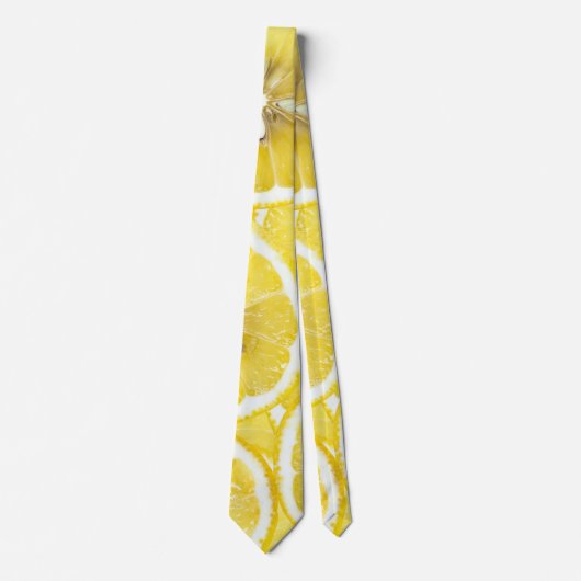 レモンの背景 ネクタイ (正面)