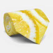 レモンの背景 ネクタイ (ロール)