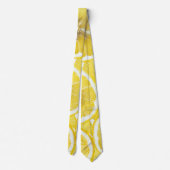 レモンの背景 ネクタイ (裏面)