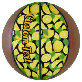 レモンの背景 バスケットボール (縦)