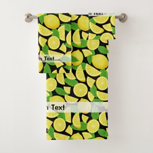 レモンの背景 バスタオルセット (インサイチュ)