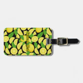 レモンの背景 ラゲッジタグ (正面横)