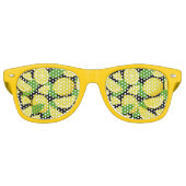 レモンの背景 レトロサングラス (正面)
