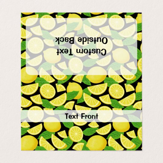 レモンの背景 名刺 (外部フラット)