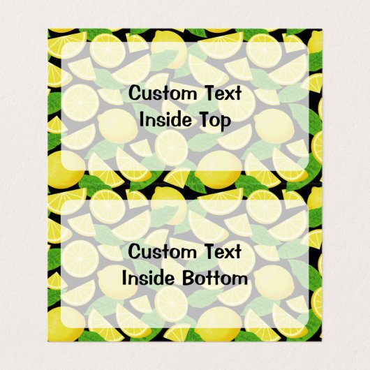 レモンの背景 名刺 (内部フラット)