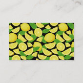 レモンの背景 名刺 (裏面)