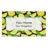 レモンの背景 名札 (正面)