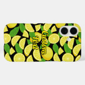 レモンの背景 Case-Mate iPhoneケース (裏面 (横))