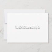 レモンの花の結婚緑 サンキューカード (裏面)