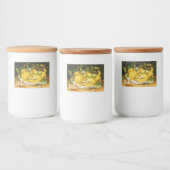 レモンの花レモンジャムは缶詰を保存 フードラベル (ボトル)