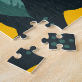 レモンの花、ヴィンテージ夏の風合い。 ジグソーパズル (側面)