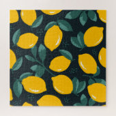 レモンの花、ヴィンテージ夏の風合い。 ジグソーパズル (横)