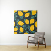 レモンの花、ヴィンテージ夏の風合い。 タペストリー (インサイチュ)