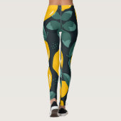 レモンの花、ヴィンテージ夏の風合い。 レギンス (裏面)