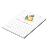 レモンの誕生日タイムカプセルメッセージ ノートパッド (回転)