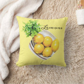 レモンの鉢の装飾用クッション クッション (ブランケット)
