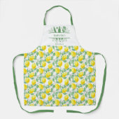 レモンの黄色い台所用品 エプロン (正面)