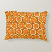 レモンはパターンをスライスします アクセントクッション (裏面)