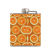 レモンはパターンをスライスします フラスク (裏面)