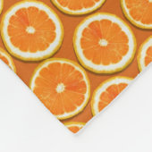 レモンはパターンをスライスします フリースブランケット (角)