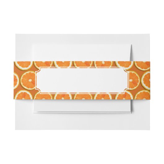 レモンはパターンをスライスします 招待状ベリーバンド (正面例)