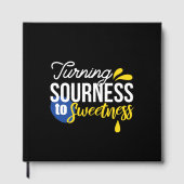 レモンやる気を起こさせる引用文サワーからスウィート ゲストブック (正面)